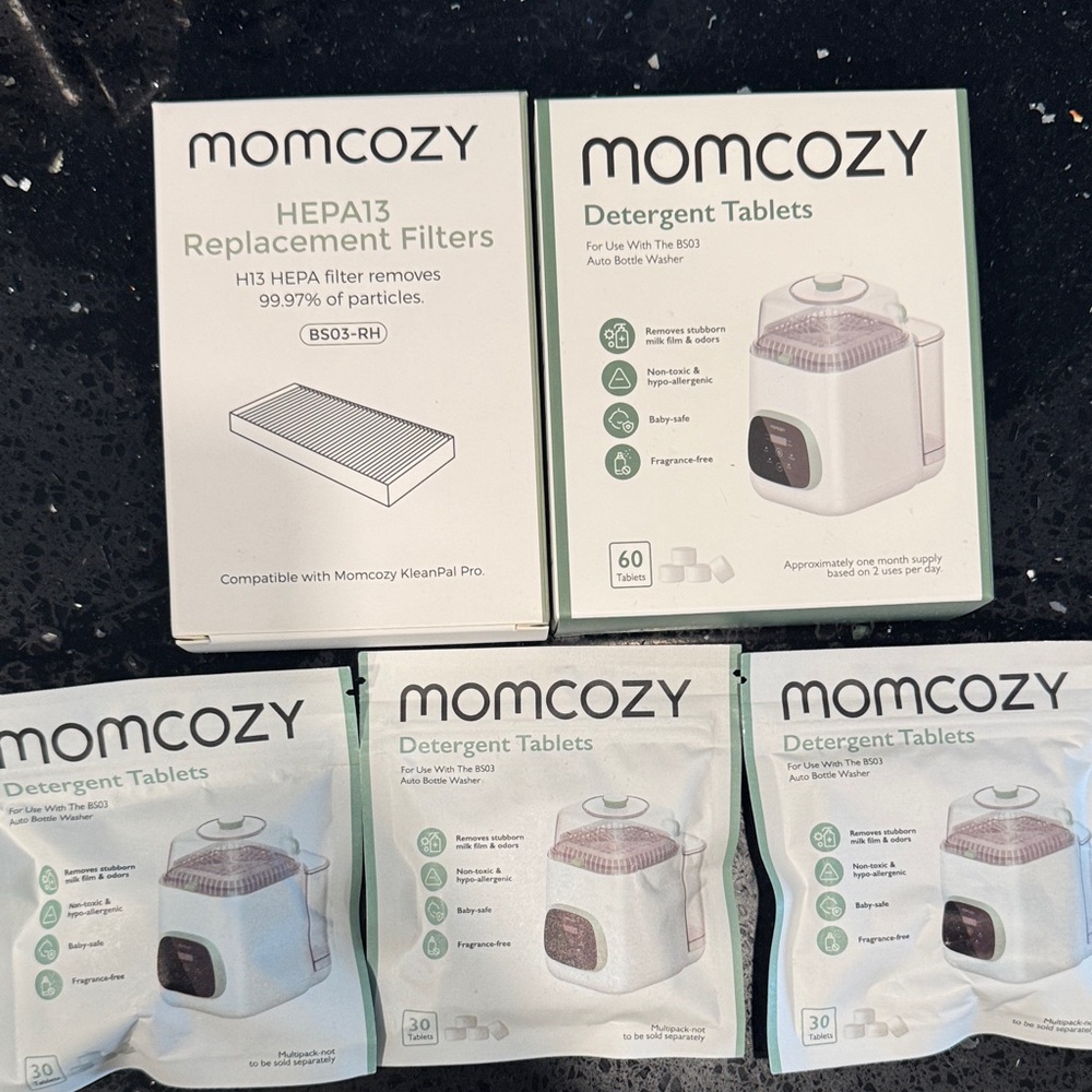 Momcozy Detergent Tablets and Replacement Filters
